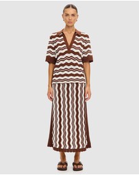 KIVARI - Sarah Knit Polo Top