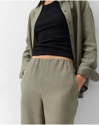 UNISON - Essential Linen Wide Leg Pant