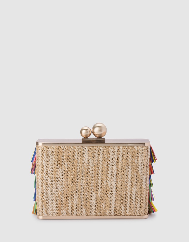 Olga Berg - Carlita Carnivale Fringed Clutch