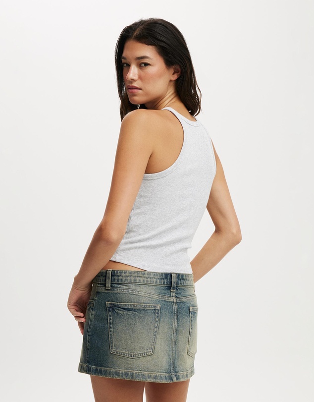 Cotton On - Goldie Rib High Neck Tank