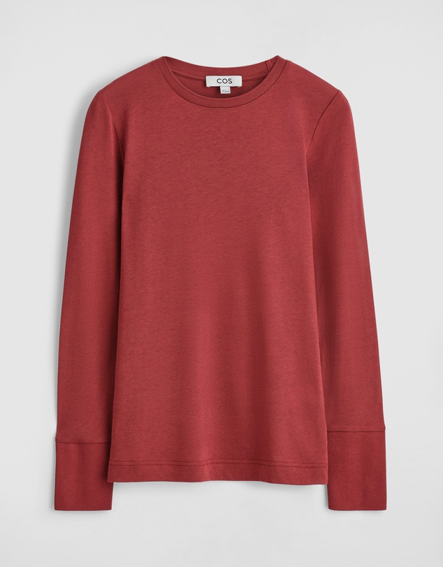 COS - Cotton-Jersey Long-Sleeved Top