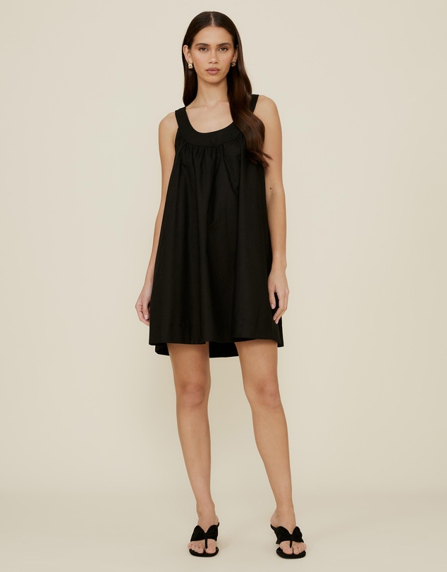 The Fated - Camille Linen Blend Mini Dress