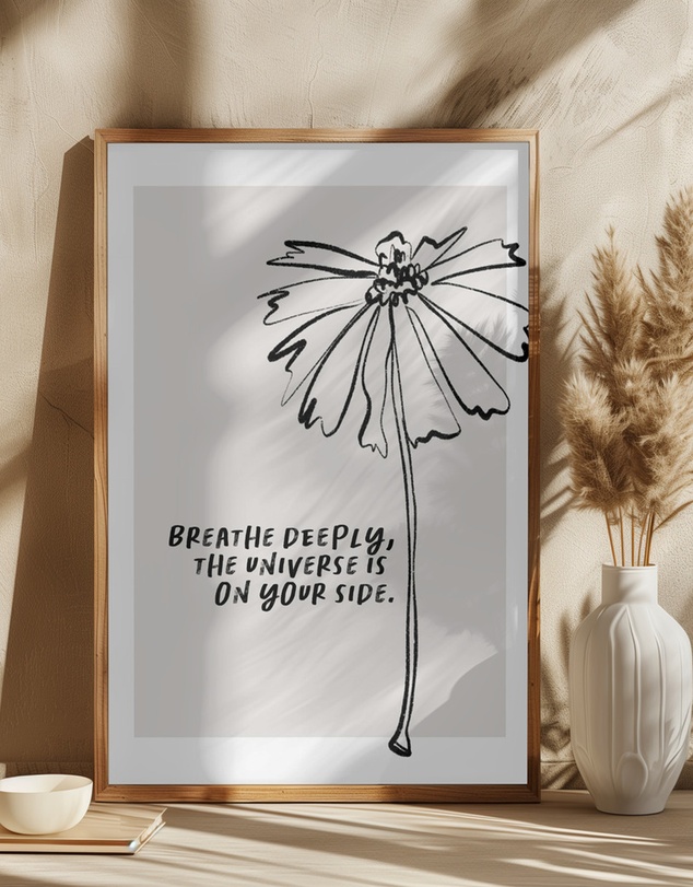 Olive et Oriel - Golden Mantras No8 by Treechild Art Print