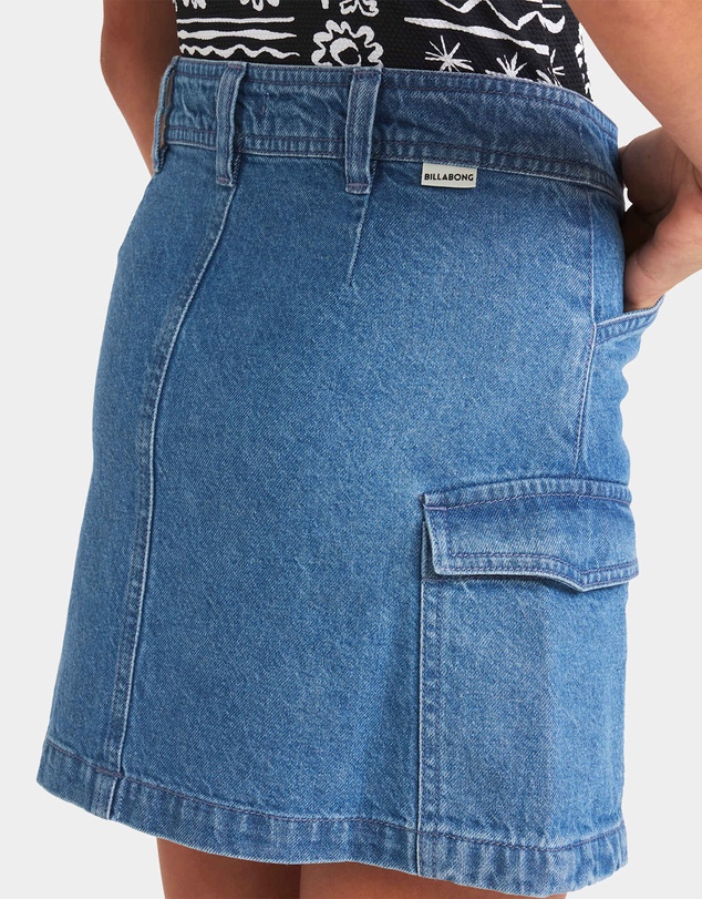Billabong Kids - Girls 8 to 16 Hilary Carko Denim Skirt