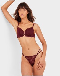 Bras N Things - Daisy String - Berry