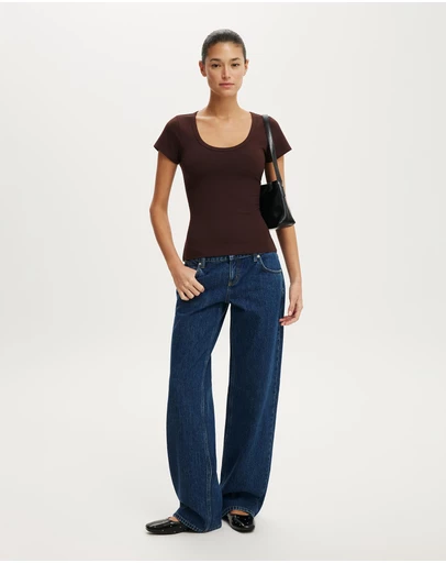 Cotton On - Everyday Smooth Scoop Neck Tee