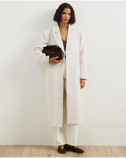 Atmos&Here - Ally Wool Blend Longline Coat
