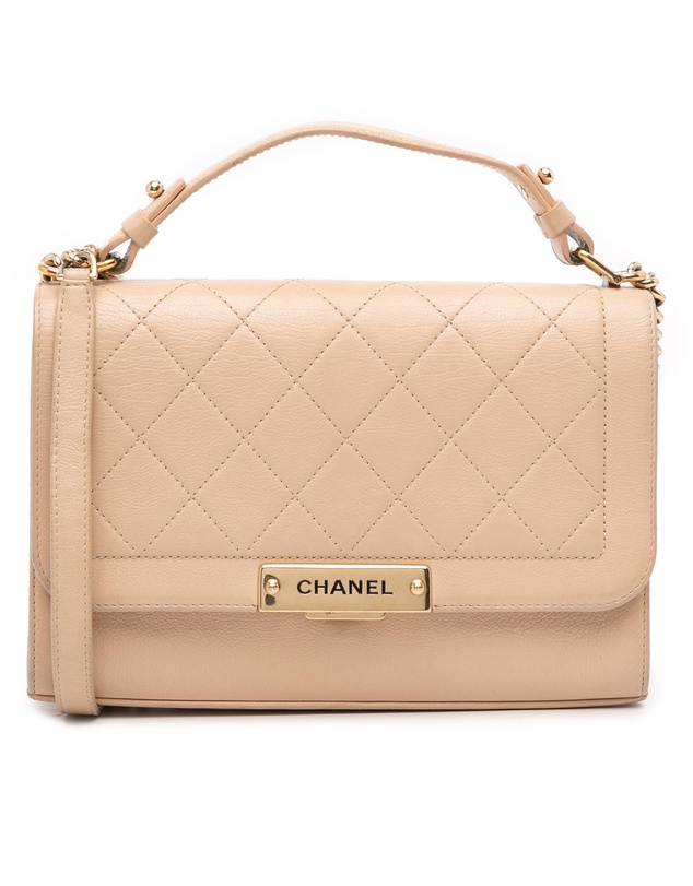 Pre-Loved by Azura Reborn - Pre-Loved Medium Quilted Calfskin Label Click Flap