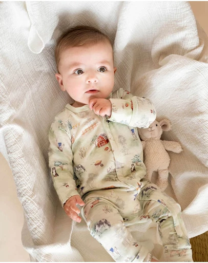 Bebe by Minihaha - Hunter Organic LS Zipsuit - Babies