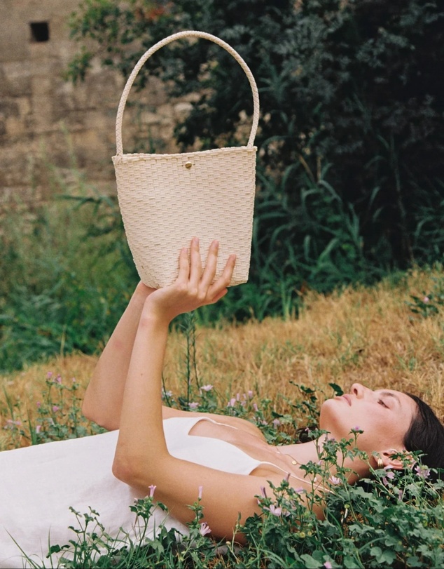 Mimmi Terra - Woven Bucket Bag Panna Cotta