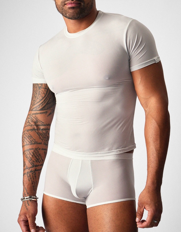 TEAMM8 - Allure Sheer Cropped Tee
