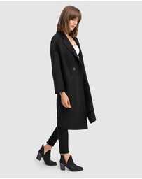 Belle & Bloom - Publisher Double-Breasted Wool Blend Coat