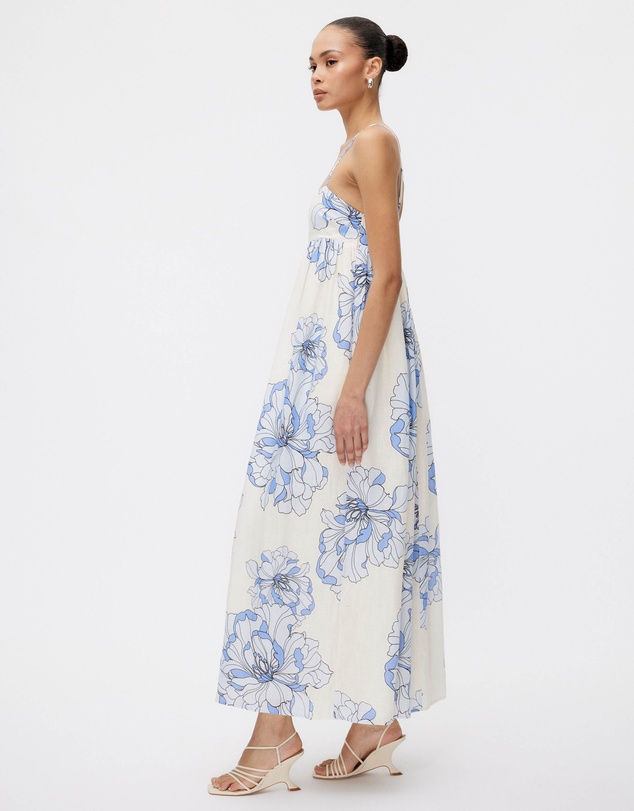 Minima Esenciales - Rosa Linen Maxi Dress