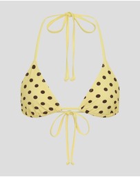 Vacay Swimwear - Rio Top Yellow Polka