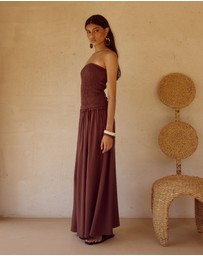 Seven Wonders - Fleur Shirred Strapless Maxi Dress