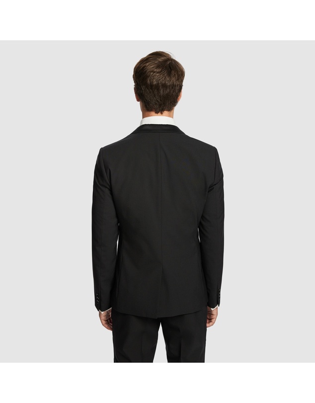 yd. - Seville Slim Fit Tuxedo Wool Blend Suit Jacket