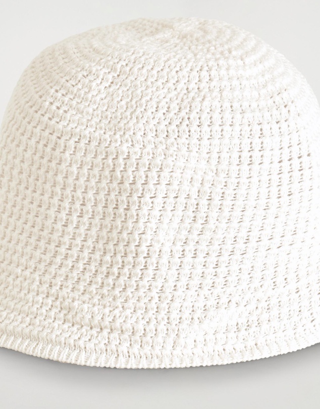 COS - Pointelle-Knit Bucket Hat