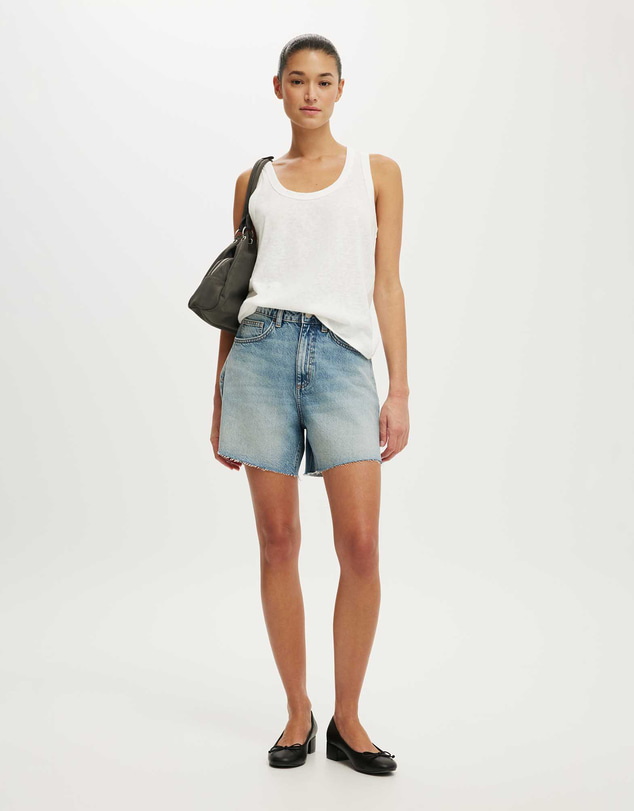 Cotton On - High 90 S Denim Short