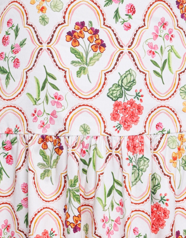 Petal & Pup - Botanique Midi Dress - Coral Wildflower