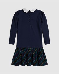 Polo Ralph Lauren - Plaid-Skirt Ponte Dress - ICONIC EXCLUSIVE - Teens