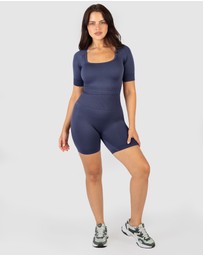 B Free Intimate Apparel - Seamless High Waist Midi Biker Shorts