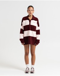 HyperLuxe The Label - Cosy Rugby Polo Shirt