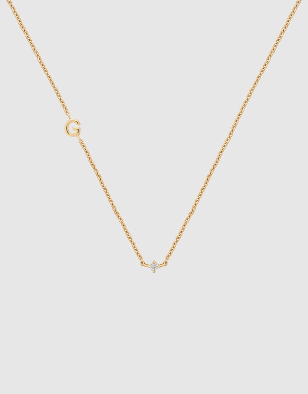 YCL  - Petite Initial Necklace G