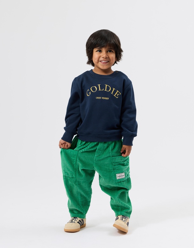 Goldie + Ace - Goldie Crew Embroidered Sweater - Babies-Kids