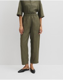 Country Road - Organically Grown Linen Tapered Jogger