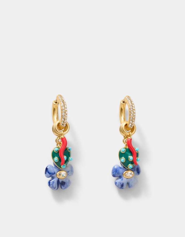 MIMCO - Talisman Charm Hoop Earrings
