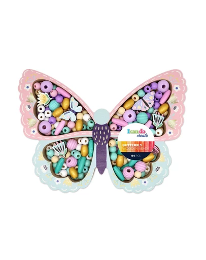 Icando - Butterfly Wooden Bead Set