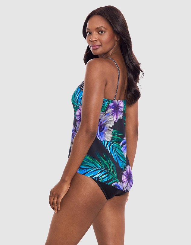 Miraclesuit Swimwear  - Flora Aura Hankini Underwired Convertible-to-Strapless Tankini Top