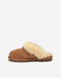 Ozwear Connection Uggs - Ugg Coquette Matelasse Emb Logo Slipper( Detachable Feature)