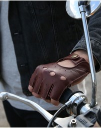 DENTS - Snetterton Fingerless Leather Driving Gloves