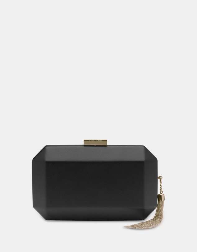 Olga Berg - Lia Facetted Clutch With Tassel