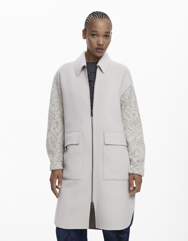 Desigual - Knit Sleeve Pocket Coat