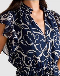 Forever New - Maxwell Flutter Sleeves Midi Dress
