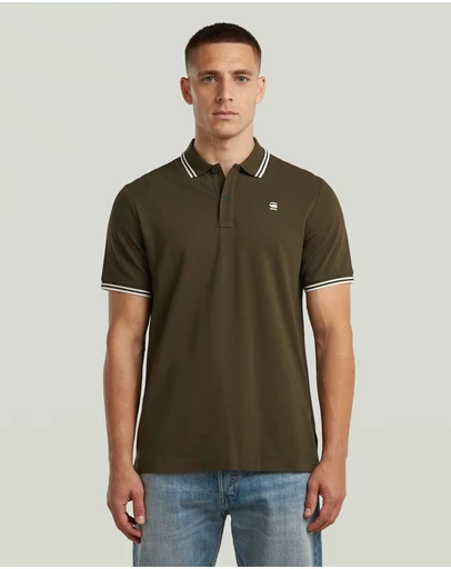 G-Star - Dunda slim stripe polo s\s