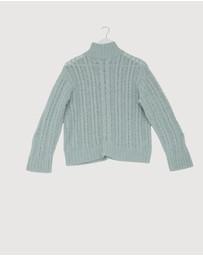 Revibe - Repaired AERE Zahra Cable Knit Jumper - AU 6