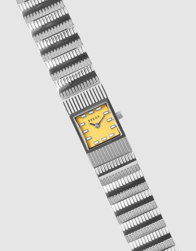 Breda - Groove Metal Bracelet Watch, 16MM