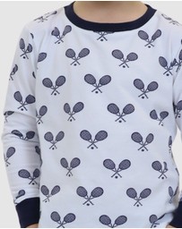 Sant And Abel - Kids Tennis Navy Long PJ Set