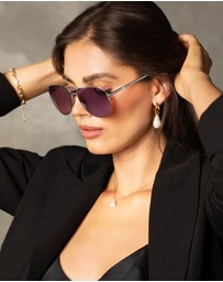Mestige - Wanderlust Sunglasses embellished with crystals from Swarovski® - Silver