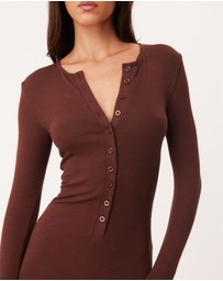 SNDYS - Henley Maxi Dress