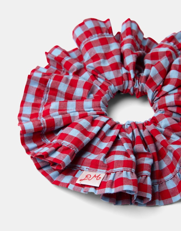 Damson Madder - Frill Edge Scrunchie