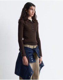 & Other Stories - Rib-Knit Polo Shirt