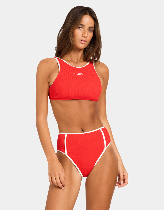 Roxy - Womens Aruba Field High Waist Retro Bikini Bottom