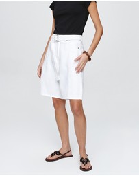 Marle - Belted Jean Shorts