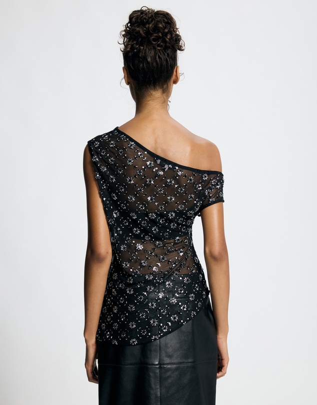 Lover - Isadora Asymmetric Sequin Top