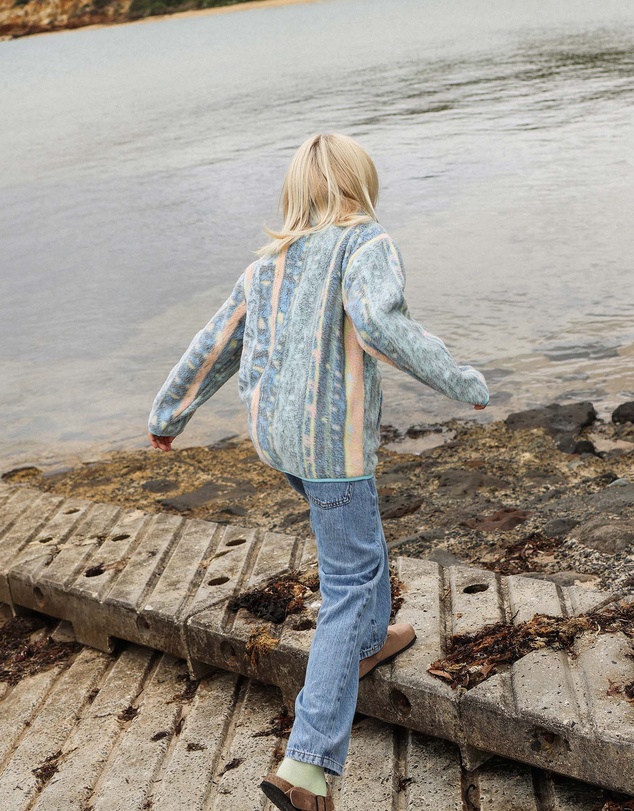 Skwosh - Swayze Stripe Kids Polar Fleece Jacket