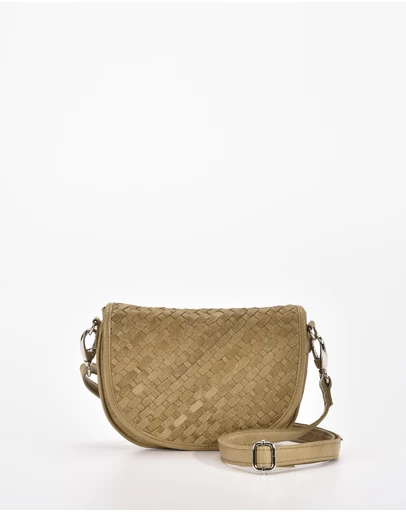 Cobb & Co - Surrey Woven Leather Crossbody Bag